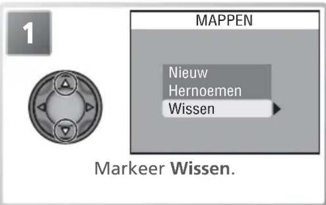 1 MAPPEN Nieuw Hernoemen Wissen Markeer Wissen.