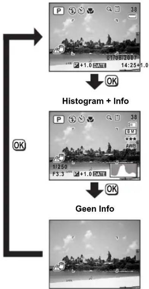 PENTAX Optio L40 - Opnamegegevens weergeven - 2