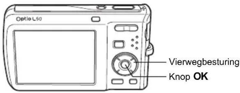 PENTAX Optio L50 - Druk de ontspanknop tot halverwege in. - 7