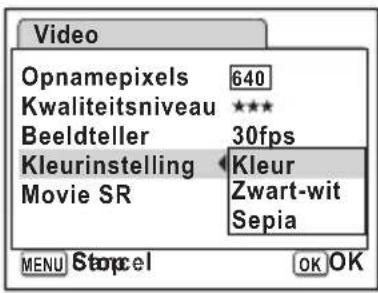 PENTAX Optio L50 - Video-opnamen maken in zwart-wit of sepia (Kleurfunctie) - 1