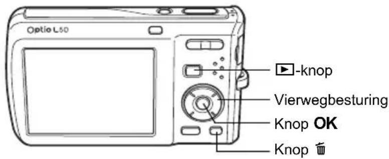 PENTAX Optio L50 - Opnamen verwijderen - 1