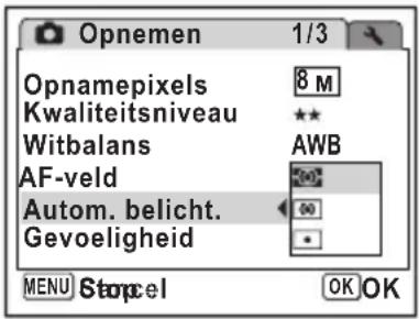 PENTAX Optio L50 - Lichtmeting voor automatische belichting instellen - 1