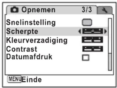 PENTAX Optio L50 - De opnamescherpte instellen (Scherpte) - 2