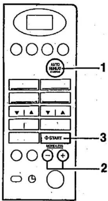 AUTO REHEAT MORELESS 1 3 2 + START MORELESS