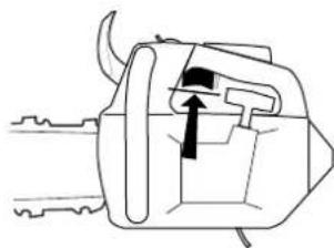 HUSQVARNA 334T - Controle van de remvoeringslijtage - 5