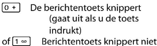 GIGASET S800A - Knipperen van de berichtentoets uit-/inschakelen - 4