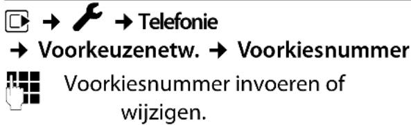 GIGASET S800A - Voorkiesnummer opslaan - 1