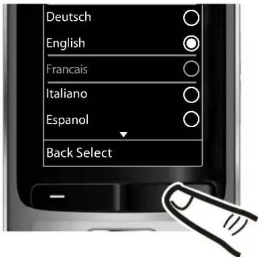 GIGASET S800A - Displaytaal wijzigen - 4