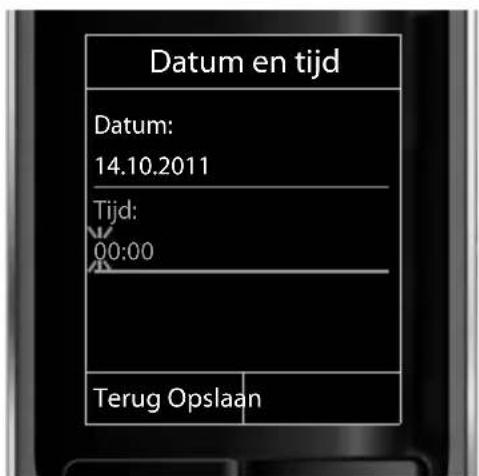 GIGASET S800A - Datum en tijd instellen - 5