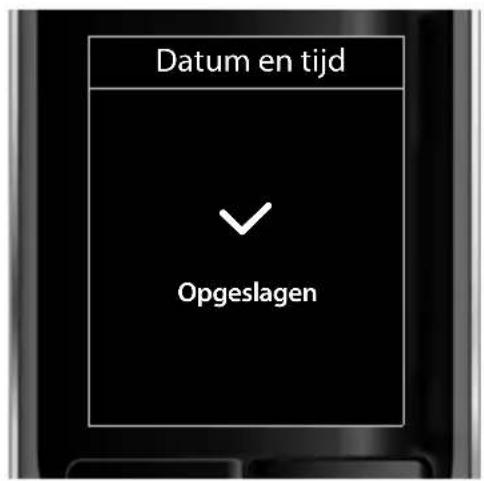 GIGASET S800A - Datum en tijd instellen - 7