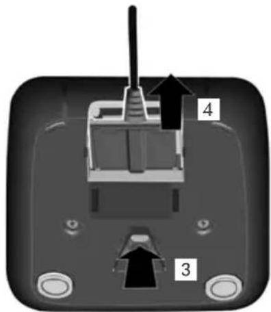 GIGASET S800A - Lader (indien meegeleverd) aansluiten - 2