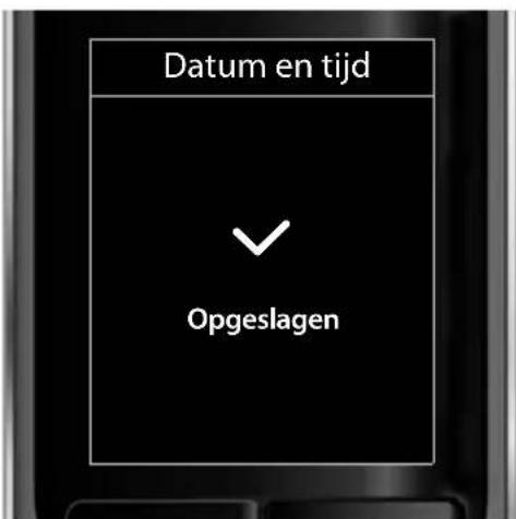 GIGASET S800H - Datum en tijd instellen - 7