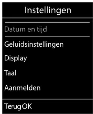 GIGASET S800H - Submenu's - 1