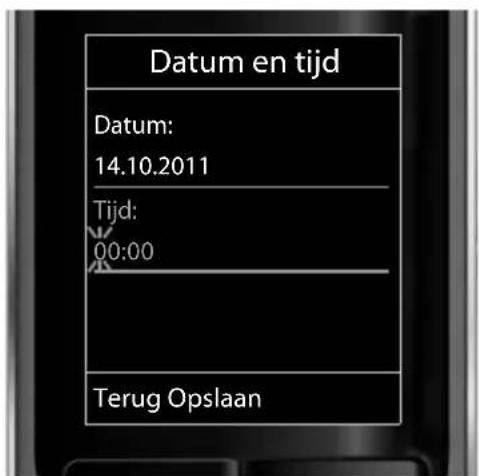 GIGASET S800H - Datum en tijd instellen - 5
