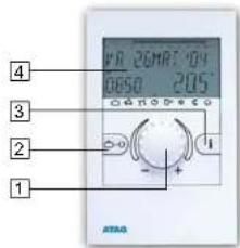 Atag BrainQ 8A52120X - Bedieningselementen op thermostaat - 2