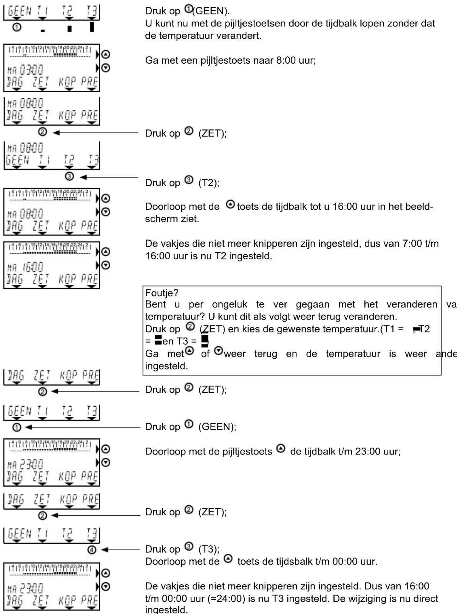 Atag WiZe Z-ready 8X52020X - Het weekprogramma aanpassen - 4