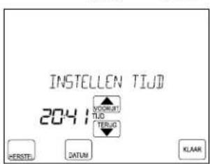 INSTELLEN TIJD 2041 VODRINT TIJD TERMO GERSTE DATUM KLAAR