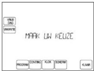 VRAE DAG INKANTE MARK UW KEUZE PROGRAM CONTING KLOK SCHEIM KLAAR