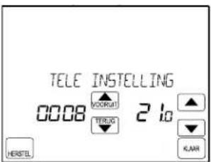 TELE INSTELLING 00:08 2:10 WORKOUT TERRUS KAAR HERSEL
