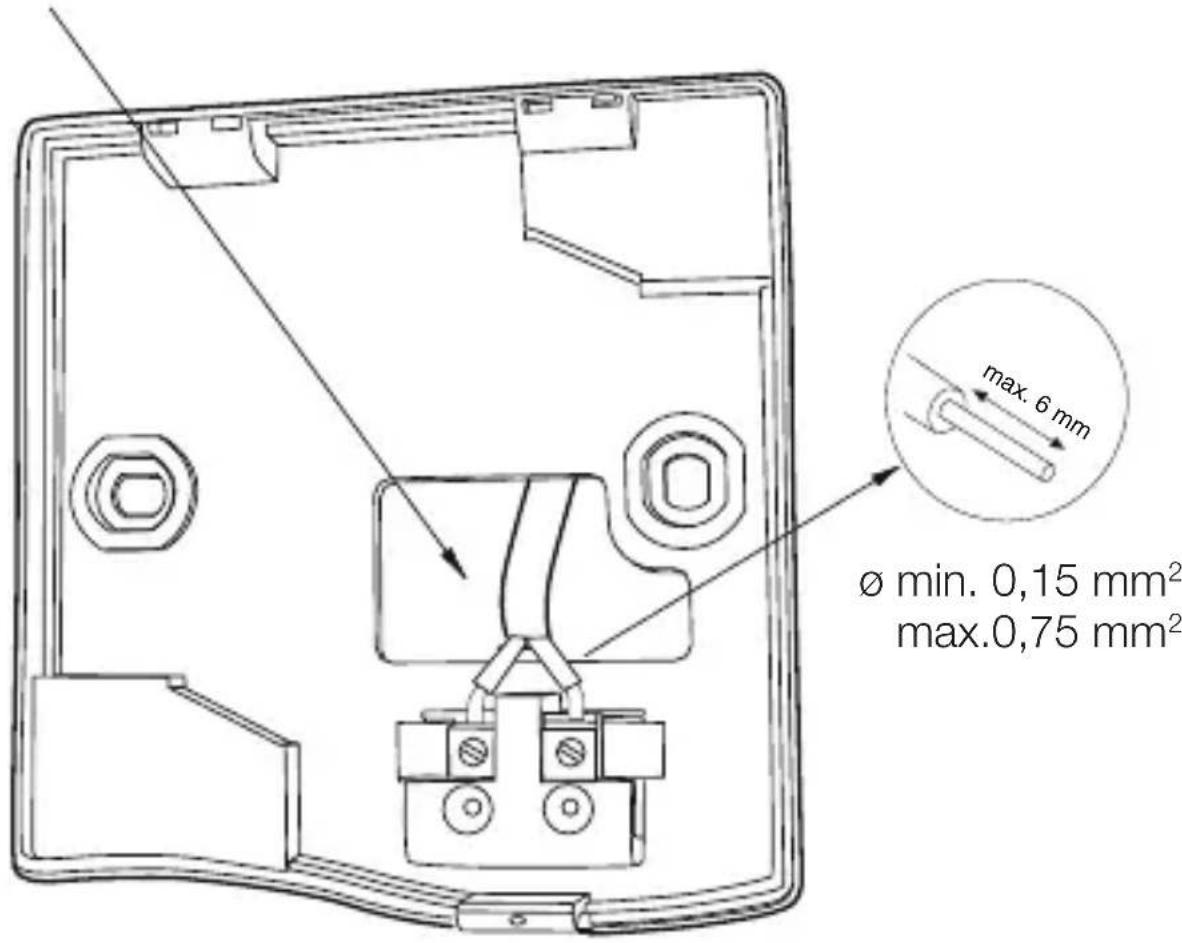max. 6 mm ø min. 0,15 mm² max.0,75 mm²
