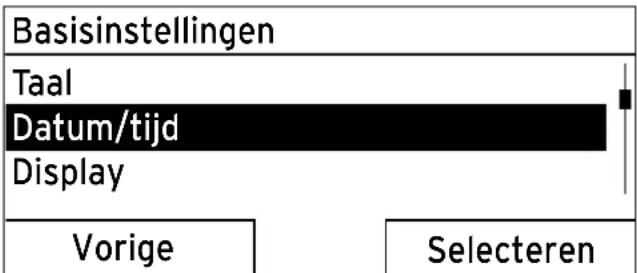 VAILLANT calorMATIC 470 - Bedieningsvoorbeeld datum wijzigen - 5