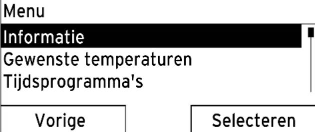 VAILLANT calorMATIC 470 - Bedieningsvoorbeeld datum wijzigen - 2