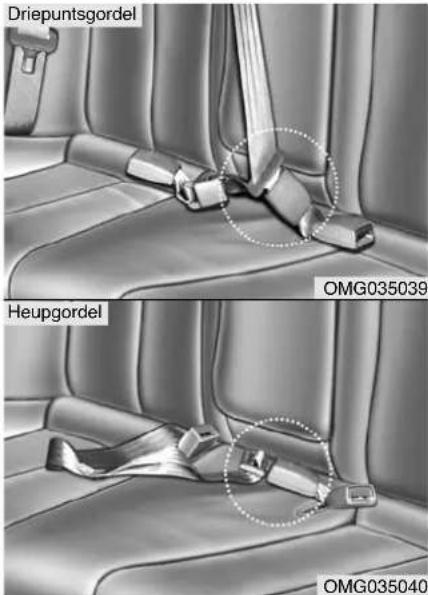 Driepuntsgordel OMG035039 Heupgordel OMG035040