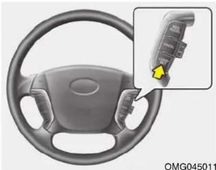 KIA Magentis II - Tijdelijk accelereren met ingeschakelde cruise control - 1