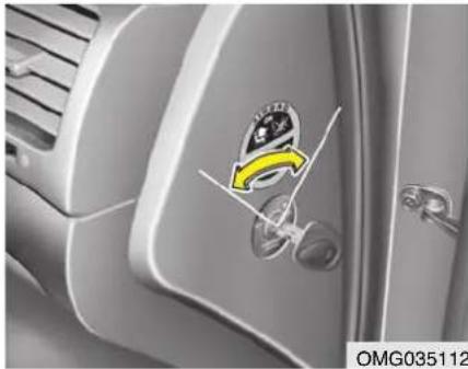 KIA Magentis II - AAN/UIT-schakelaar airbag voor- passagier (indien aanwezig) - 1