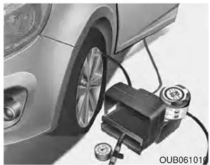 KIA Rio IV - De TireMobilityKit gebruiken - 1