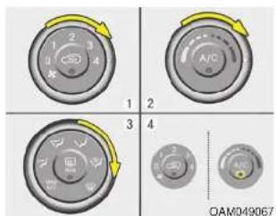 1 2 3 4 A/C 1 2 3 4 1 2 3 4 OAM049067