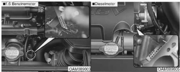 1.6 Benzimemator Dieselmotor OAM089003 OAM089005
