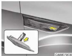 KIA Soul - Richtingaanwijzerlampen vóór/parkeerlicht - 1