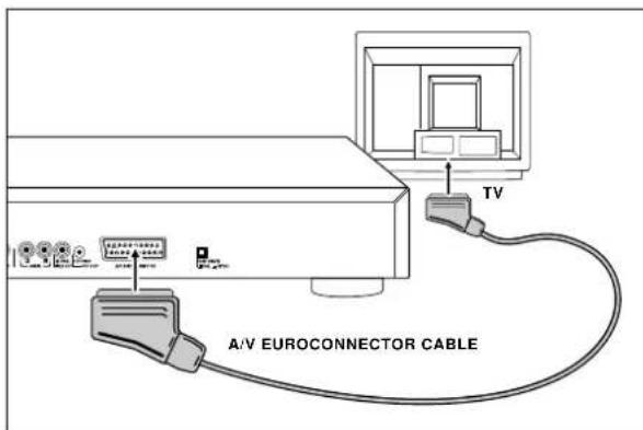 TV A/V EUROCONNECTOR CABLE