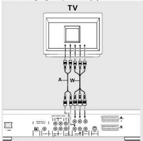PHILIPS DVD957 - CVBS-Video-aansluiting - 2