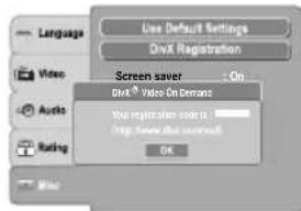 TOSHIBA SD490 - DivX® Registratie - 1