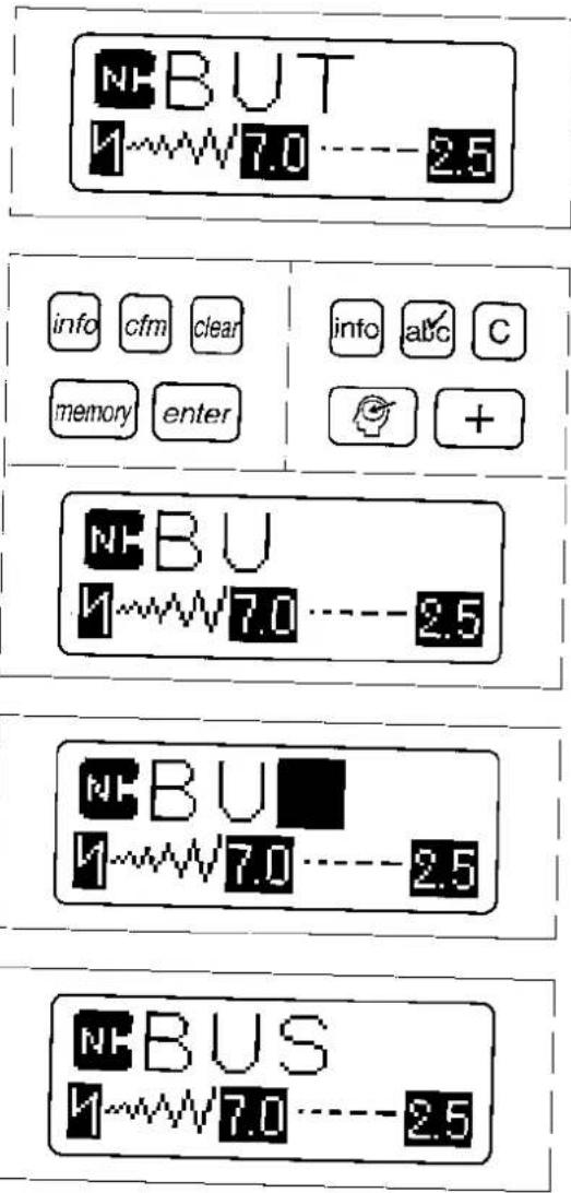 BUT 1 7.0 -- 2.5 info cfm clear info abc C memory enter + NBU 1 7.0 -- 2.5 NBU 1 7.0 -- 2.5 NBUS 1 7.0 -- 2.5