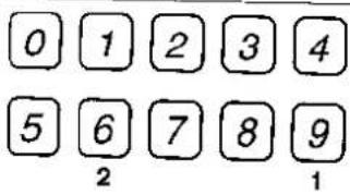 0 1 2 3 4 5 6 7 8 9 2 1