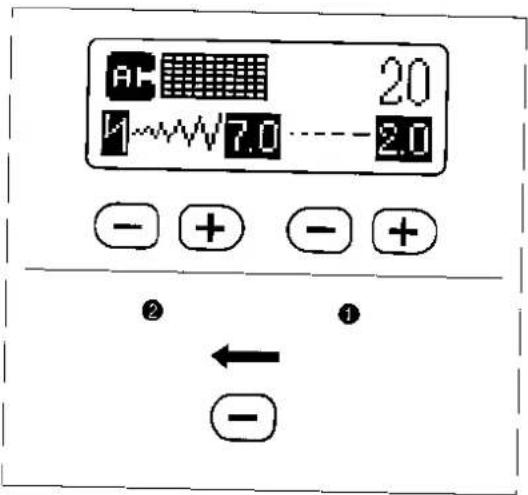 AC 20 V 7.0 - 2.0 - + - + ② ① ← -