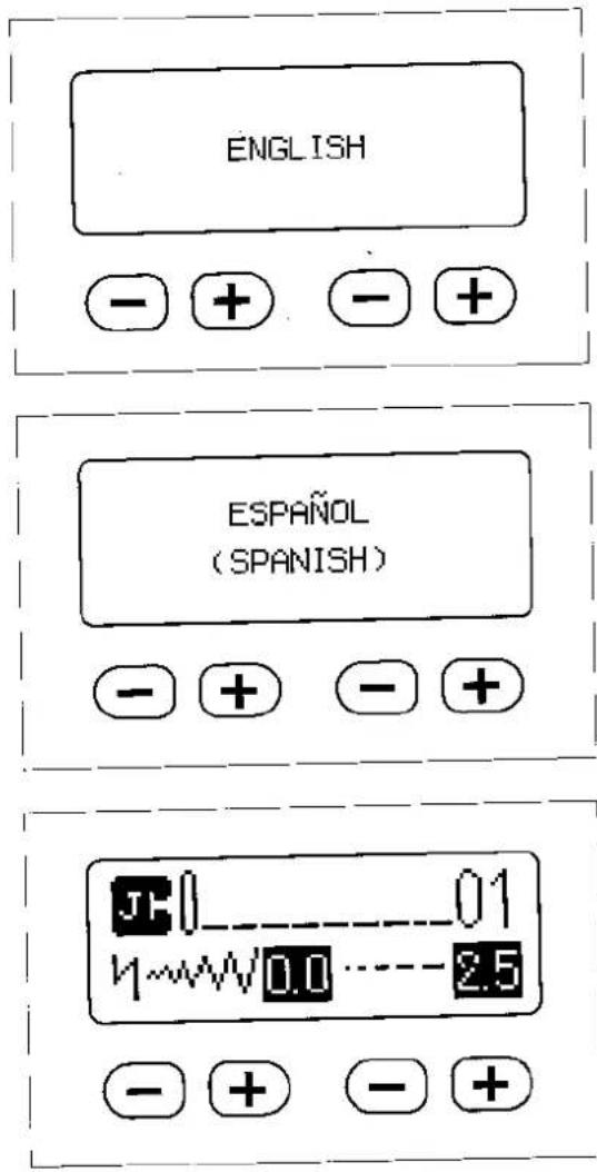 ENGLISH - + - + ESPAÑOL (SPANISH) - + - + J 0 01 W 0.0 2.5 - + - + - + - +