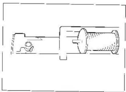 BROTHER Super Ace II M955 - OPWINDEN VAN HET SPOELTJE/INRIJGEN VAN DE ONDERDRAAD - 4