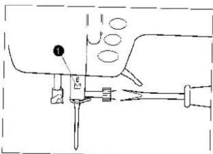 BROTHER Super Ace II M955 - Installeren van de naald - 2