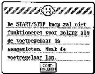 BROTHER Super Galaxie M2100 - Foutmelding - 19