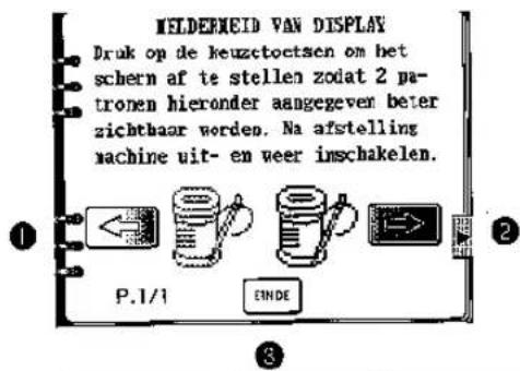BROTHER Super Galaxie M2100 - Bijstellen van de helderheid van het display - 2