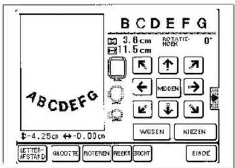 BROTHER Super Galaxie M2100 - Verplaatsen van letters - 1