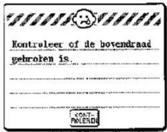 BROTHER Super Galaxie M2100 - Foutmelding - 2