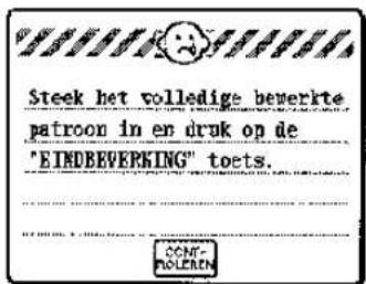 BROTHER Super Galaxie M2100 - Foutmelding - 20