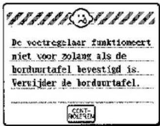 BROTHER Super Galaxie M2100 - Foutmelding - 13