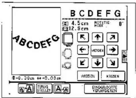 BROTHER Super Galaxie M2100 - Veranderen van de lettergrootte - 1