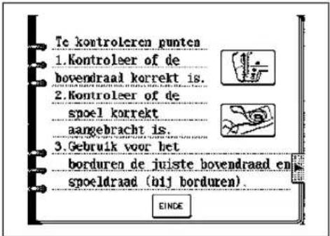 BROTHER Super Galaxie M2100 - GEBRUIK VAN DE "BEDIENING" TOETS - 3